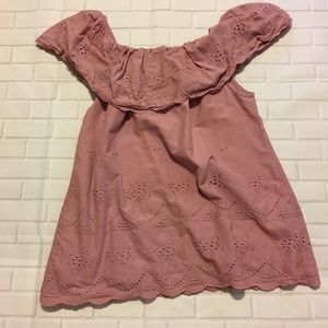 Knox Rose Purple Off The Shoulder Shirt. Sz XL